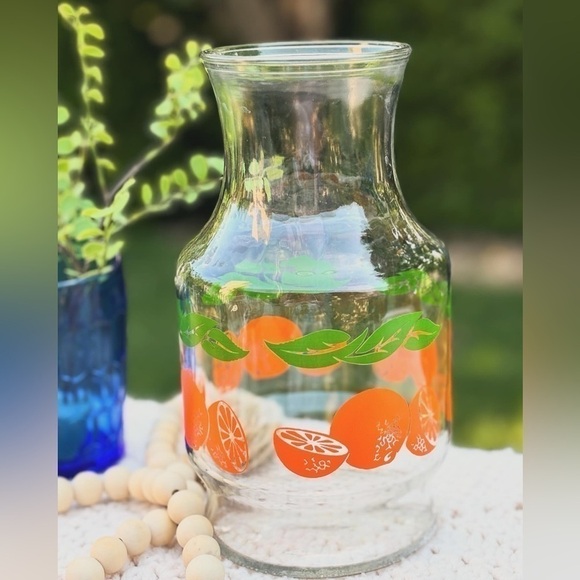 Anchor Hocking Other - Vintage Anchor Hocking 48 oz Glass Orange Juice Bottle Carafe Jug - no lid